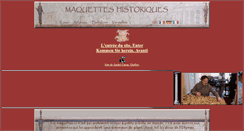 Desktop Screenshot of maquettes-historiques.net
