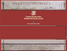 Tablet Screenshot of maquettes-historiques.net